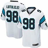 Nike Men & Women & Youth Panthers #98 Lotulelei White Team Color Game Jersey